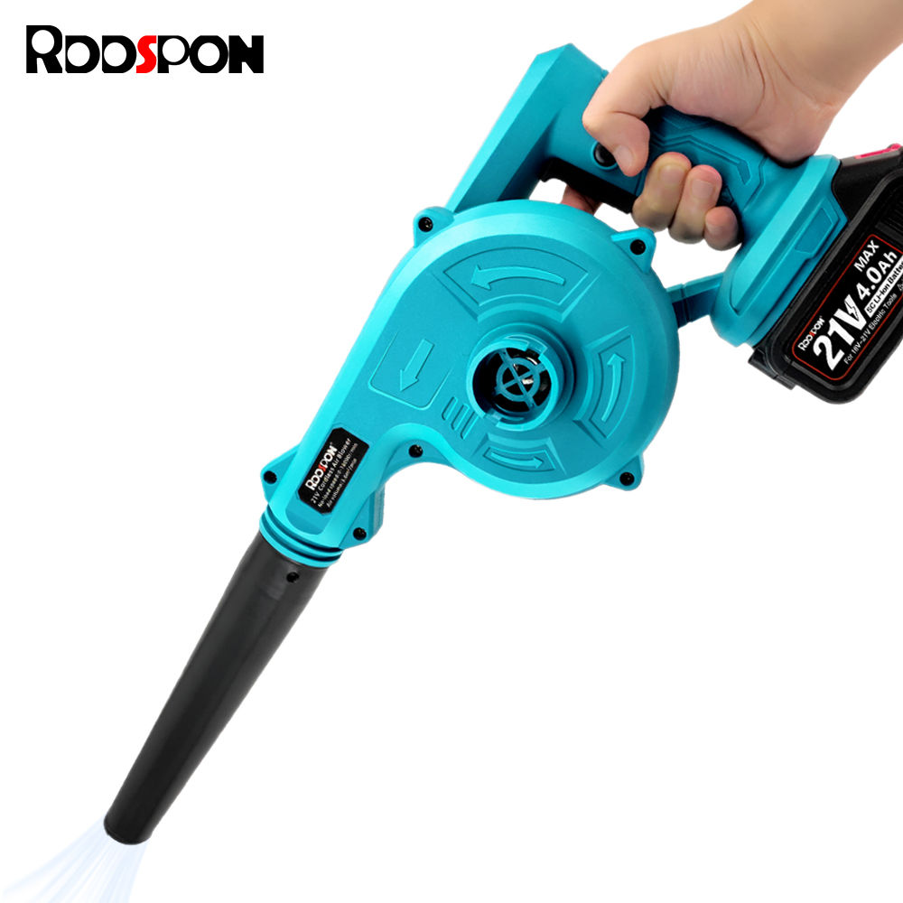 2 in 1 21V Cordless Electric Air Blower & Suction Leaf Computer Dust Cleaner 
