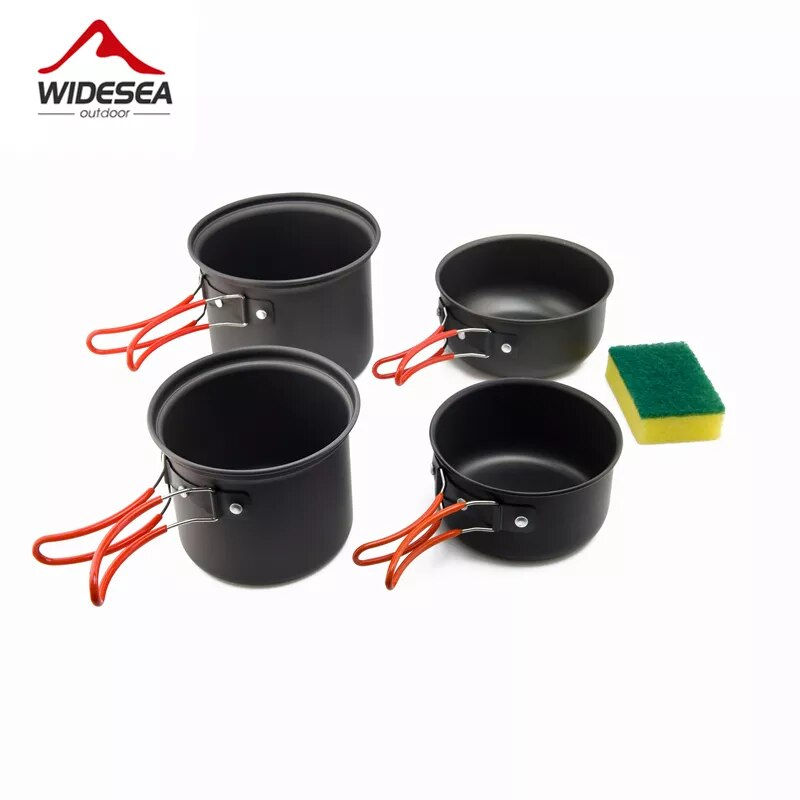 Thumbnail: Widesea Ultralight Camping Cooking Utensils Outdoor Tableware Pot Set 