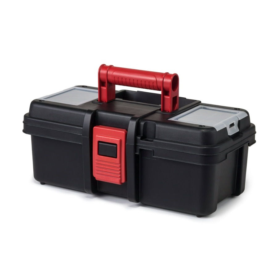 13inch Tool Box Plastic Tool and Hardware Storage Black