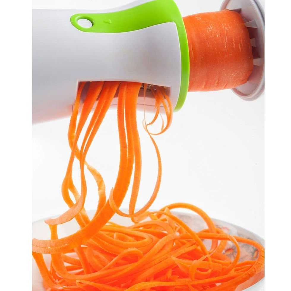 Thumbnail: Portable Spiralizer Vegetable Slicer Handheld Spiralizer Peeler Stainless Steel 