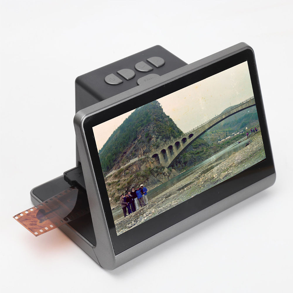 High-resolution Film Scanner With 7'' Screen 24MP 16GB Storage Film And Slide