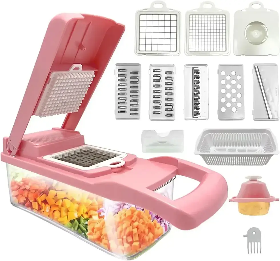 Thumbnail: 12/22 in 1 Multifunctional Vegetable Chopper Onion Grater Carrot Potato Shredder
