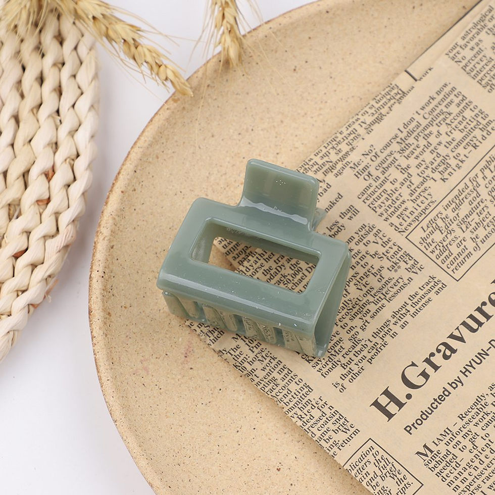 Thumbnail: 1Piece Square Acetate Acrylic INS Korean Hair Clips