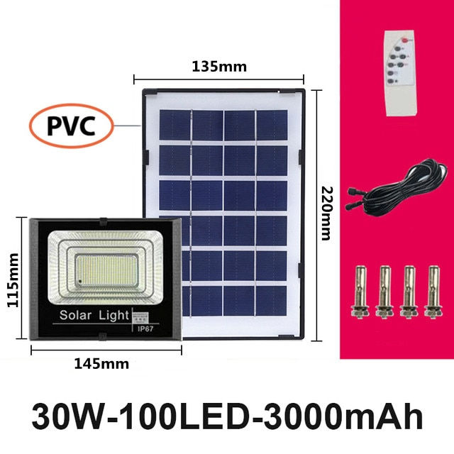 Thumbnail: 65/45/30/25W LED flood light Solar street lights household waterproof