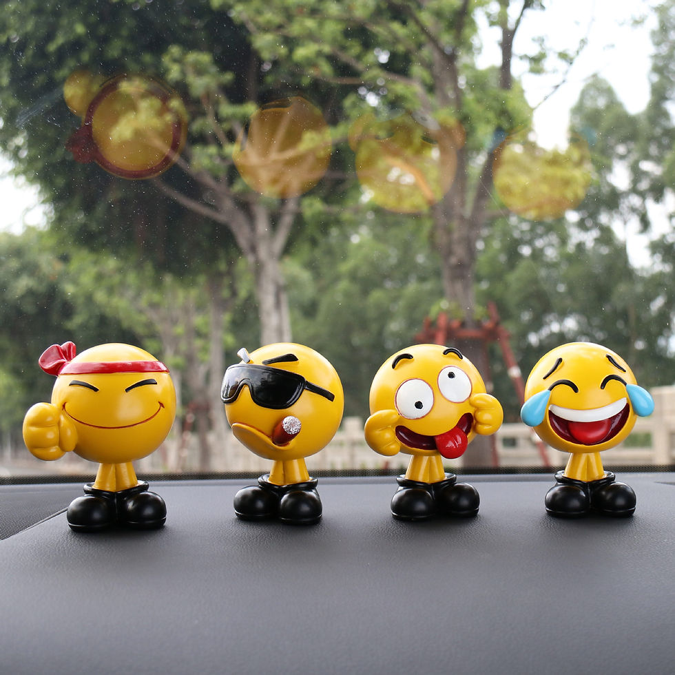 Thumbnail: Car decoration creative shaking head doll expression bag cute cartoon car person