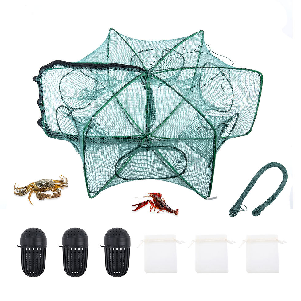 Goture Folded Crab Trap Fishing Net Minnow Fish Carp Crawdad Shrimp