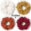 Thumbnail: 4pcs/Lot Satin Silk Scrunchies Women