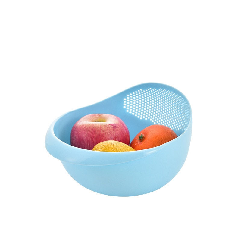 Thumbnail: Rice Washing Filter Strainer Basket Colander Sieve Fruit Vegetable Bowl