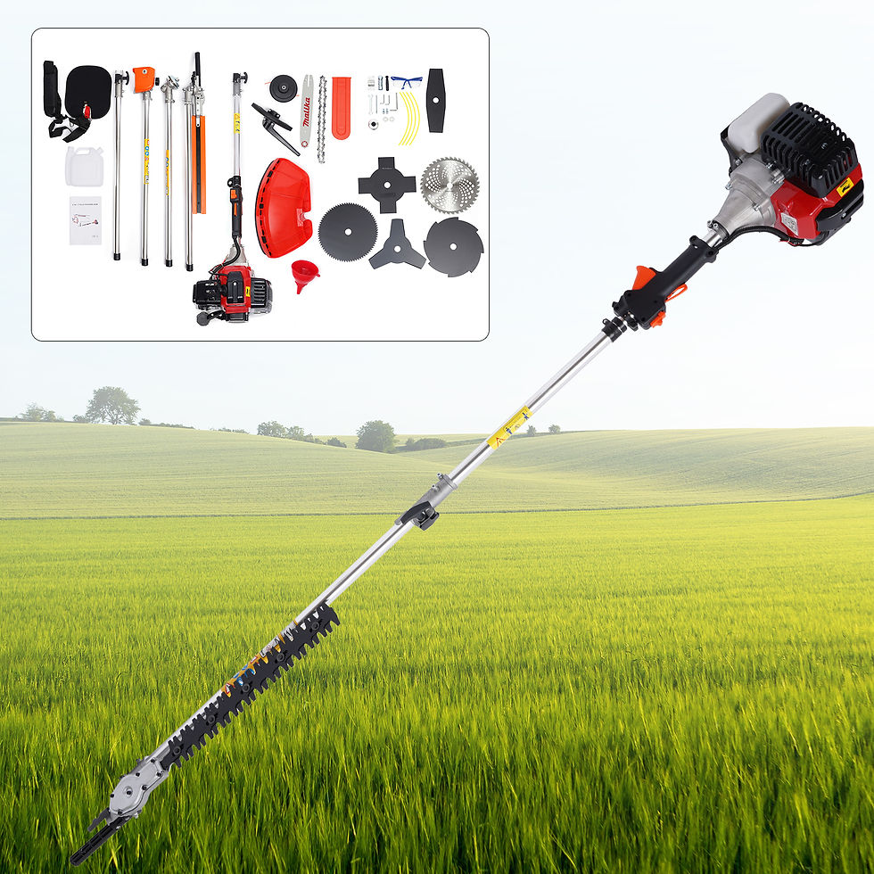 Thumbnail: Trimmer Brush Cutter 52cc 2 Stroke Grass Wacker Weed Eater Lawn Mower Gas Power