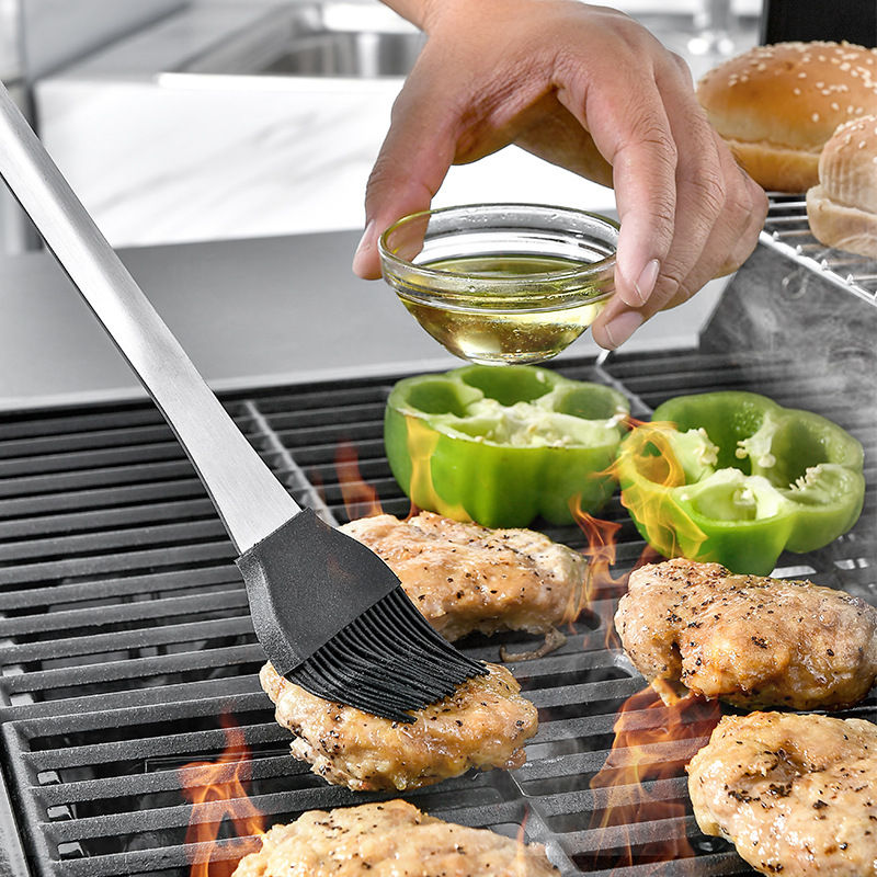 Thumbnail: Long Handle 16 Inch Household Easy To Carry Stainless Steel Grill BBQ Tools