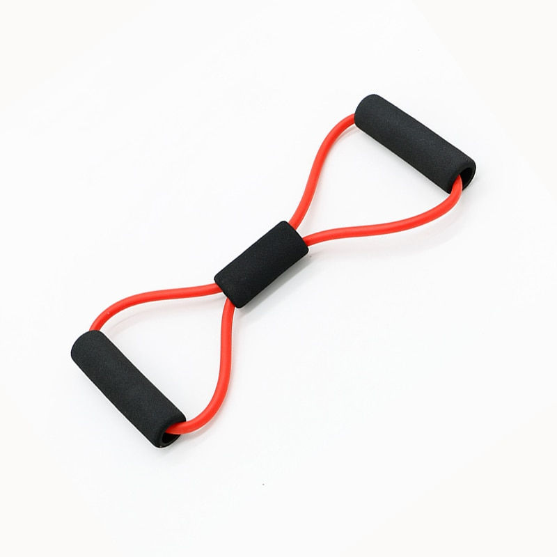 Thumbnail: Fitness Rope Resistance Bands 8 Word Rubber Bands for Fitness Elastic Band 