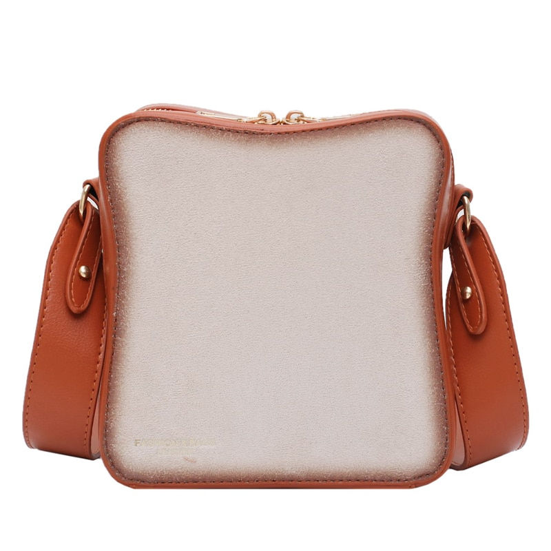 Thumbnail: Fun Toast Design Crossbody Bag Pu Leather Fashion Women Purses