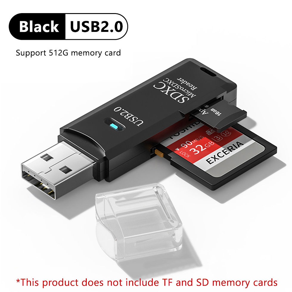Thumbnail: 2 in 1 USB 3.0 Card Reader Micro TF sd card Reader usb adapter High Speed