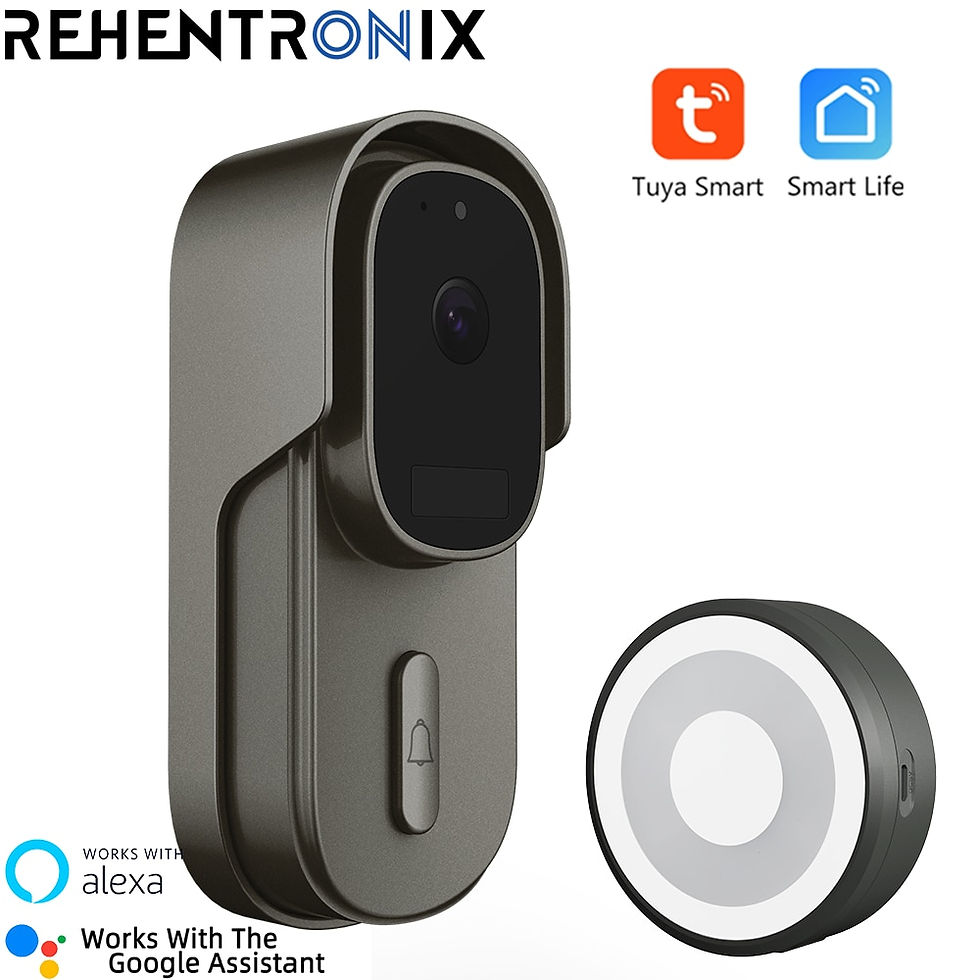 Thumbnail: Tuya Video Doorbell WiFi Wireless Wired Door Bell DC AC Battery Powered 1080P
