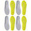 Thumbnail: 1Pair/2Pairs/4Pairs High Elasticity Latex Sport Insoles Soft Shoe Pads Arch Sup