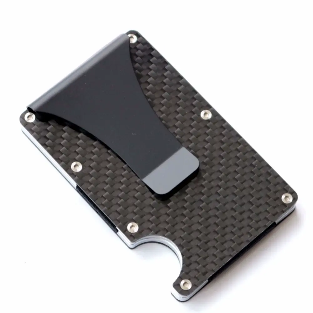 Business Card Holder Blockingfor Men Carbon Fiber Wallet Credit Card Holder
