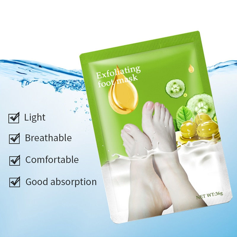 Thumbnail: Exfoliating Feet Mask Exfoliating Foot Mask Socks Pedicure Peeling Dead Skin 