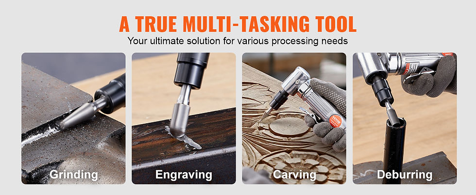 Thumbnail: VEVOR Air Die Grinder Kit Right Angle Grinder w/ Die Grinder Combo&Single 
