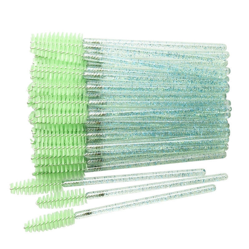 Thumbnail: 50 pcs Cosmetic Eyelash Brush  Crystal Mascara Wands Applicator Diamond 
