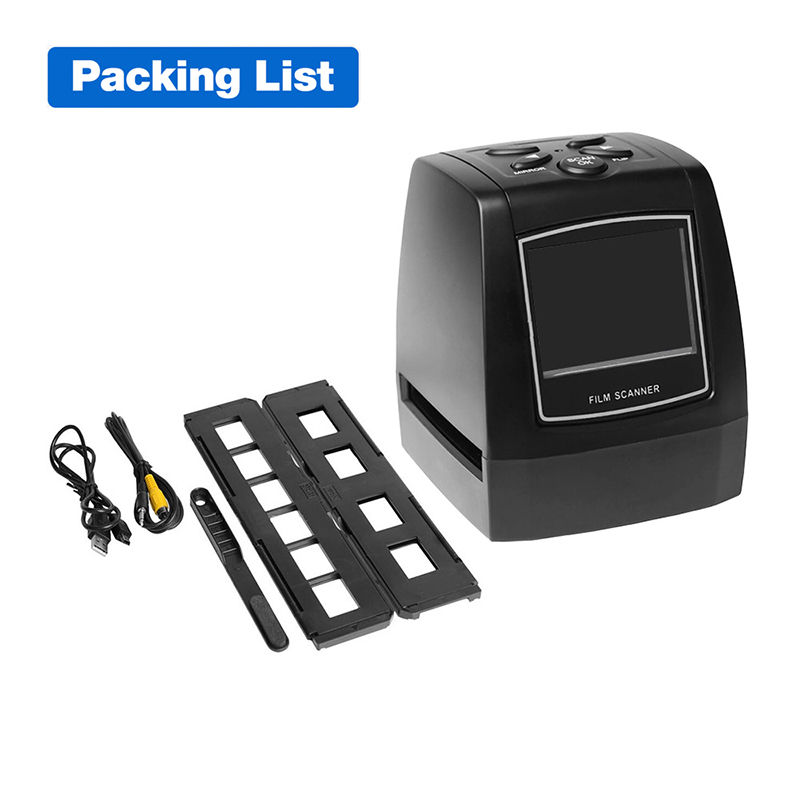 Portable Negative Film Scanner 35mm 135mm Slide Converter 2.4" LCD Screen Photo