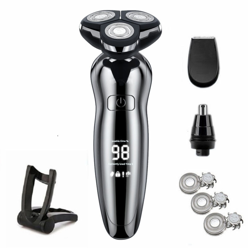 Thumbnail: Electric Razor Electric Shaver Hair Cutting Shaving Machine for Men Clipper