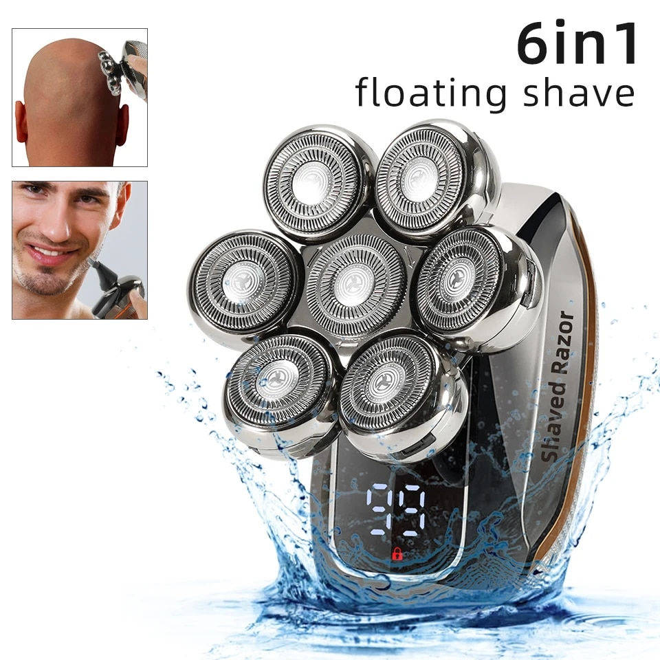 NEW Shaver For Men 7D Independently 7 Cutter Floating Head Water