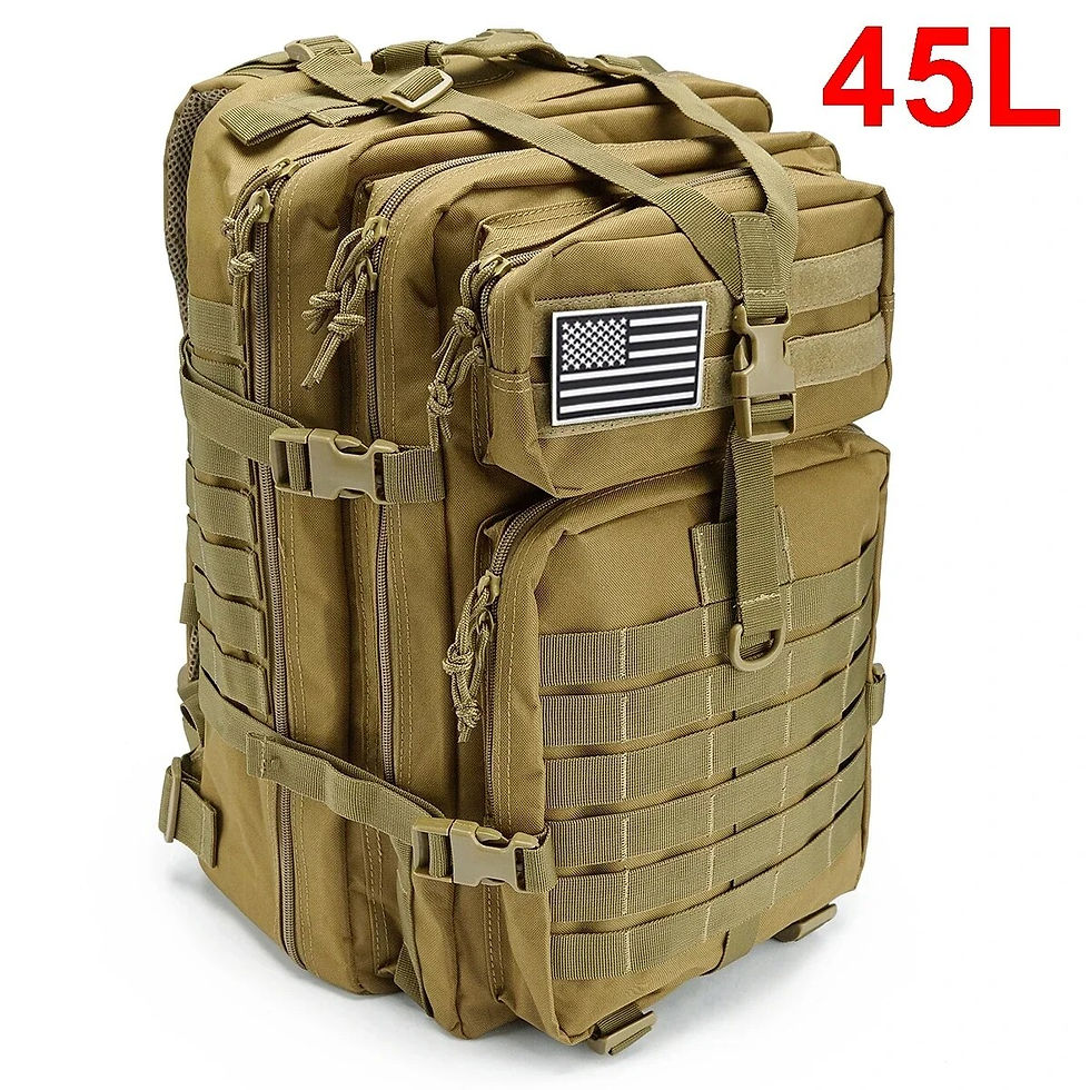 Thumbnail: 50L Large Capacity Man Army Tactical Backpacks Military Assault Bags Outdoor 