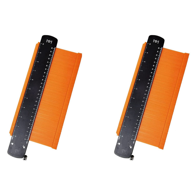 2X 10 Inch Super Gauge Shape And Outline Tool, Contour Gauge Profile Tool