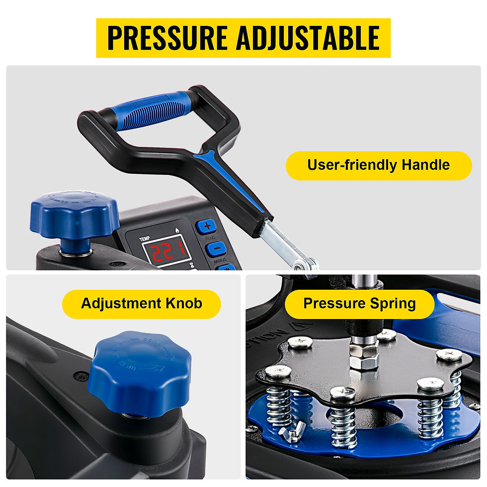 Thumbnail: VEVOR Heat Press Machine 12 x 15 /15x15 Inches Fast Heating 360 Swing Away 