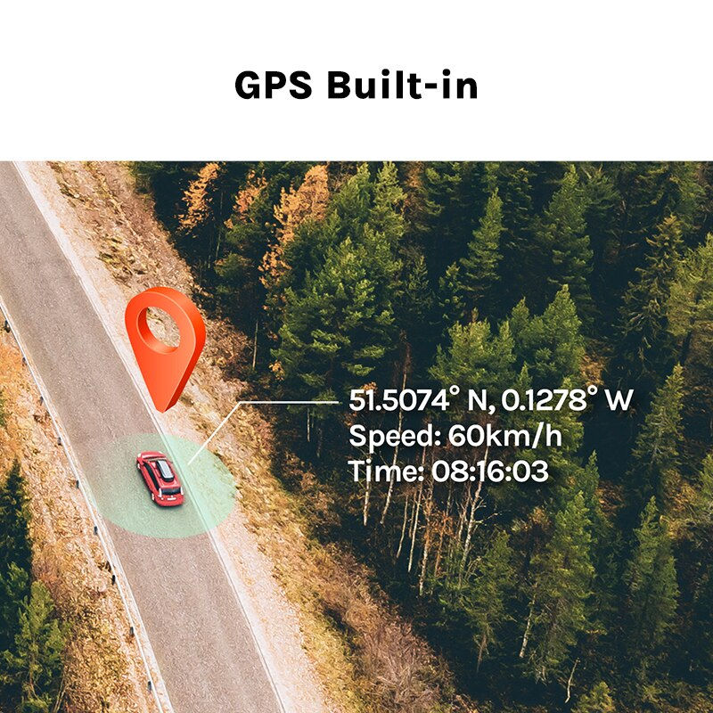 Thumbnail: 70mai A800S-1 2160P 70mai Dash Cam 4K  A800S-1 Car DVR Support Rear or Interior