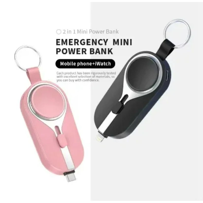 Mini Portable Charger 3000mah Emergency Keychain Powerbank Mobile Phone Key