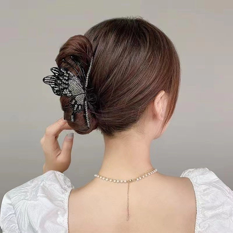 Thumbnail: 2022 Korean Painted Butterfly Hair Clips Women