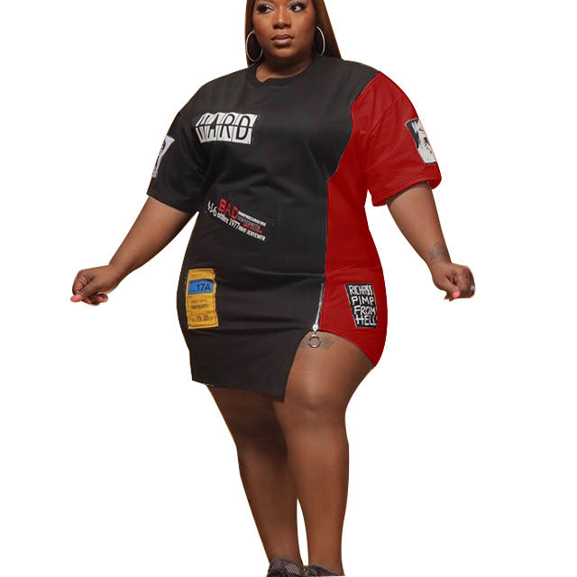 Thumbnail: Summer 2021 Sexy Plus Size Dress Women Casual Dresses Plus Size Women Clothing