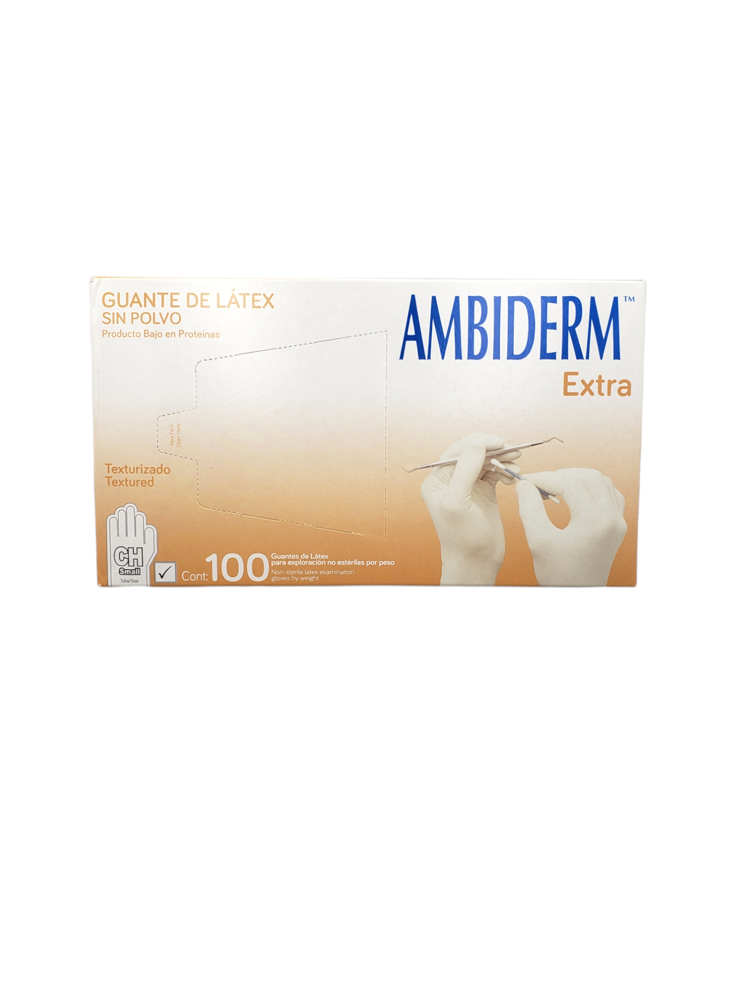 GUANTE DE LÁTEX SIN POLVO - AMBIDERM