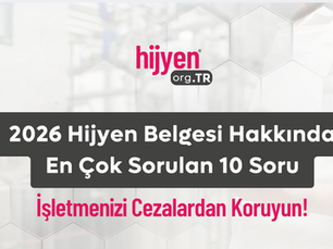 Hijyen.org.tr ve Yeni Mesleğim logolu resmi denetim hazırlık kontrol listesi görseli.