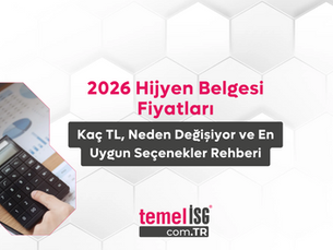 2026 Hijyen Belgesi Fiyatları