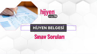 Hijyen Belgesi Sınav Soruları