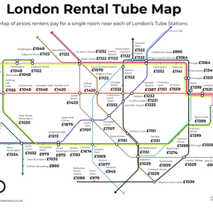 London Underground Rent Map 