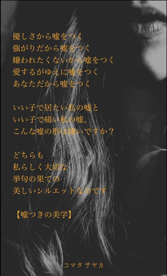 嘘つきの美学