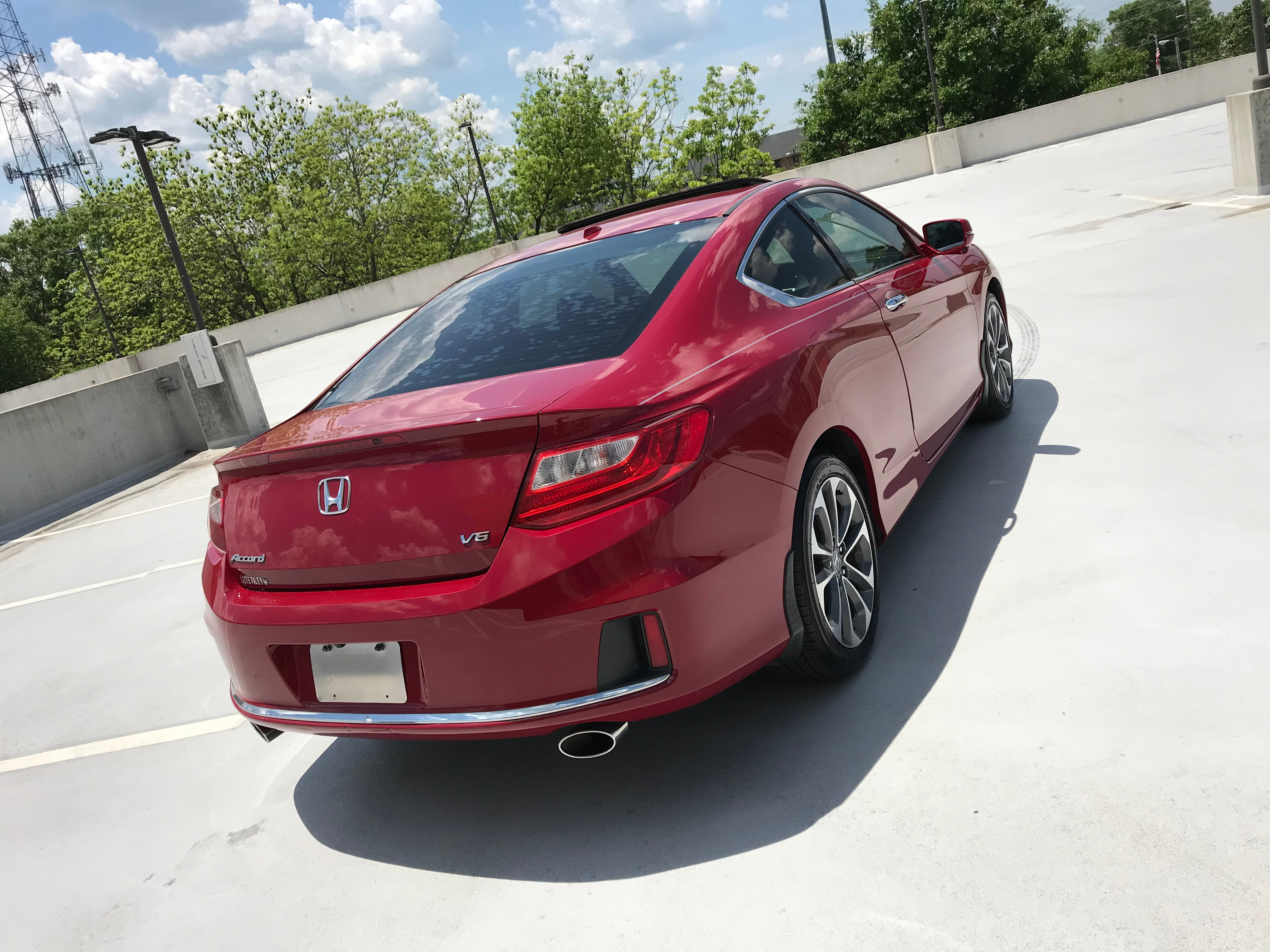 2013 Honda Accord Coupe EX-L V6 Red Automatic Low Miles ...