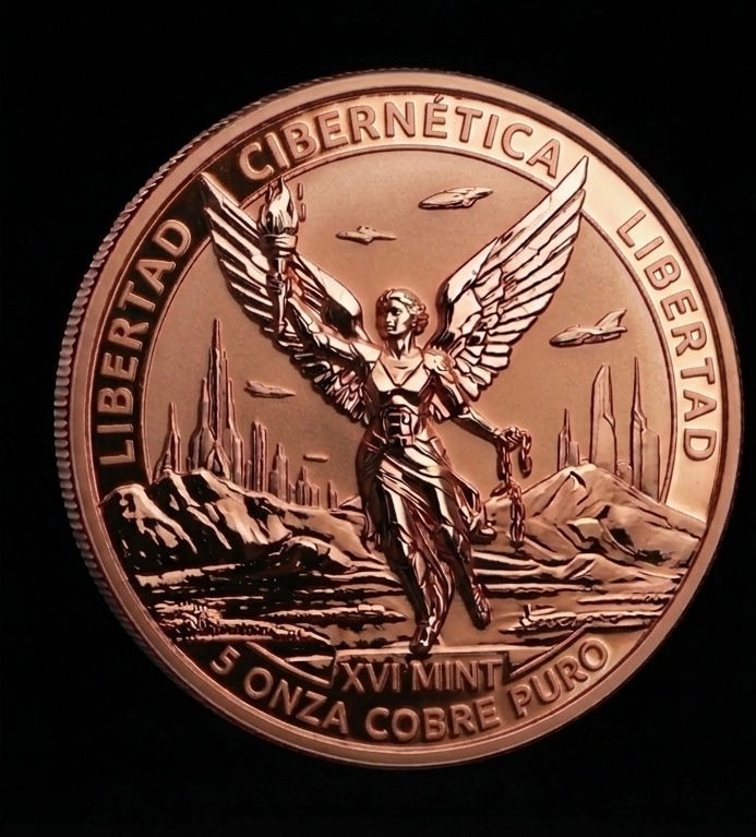 Cybernetica Libertad 5 oz Copper Medal UHR