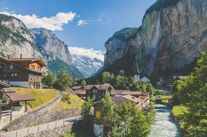 İsviçre Alpleri Lauterbrunnen Vadisi
