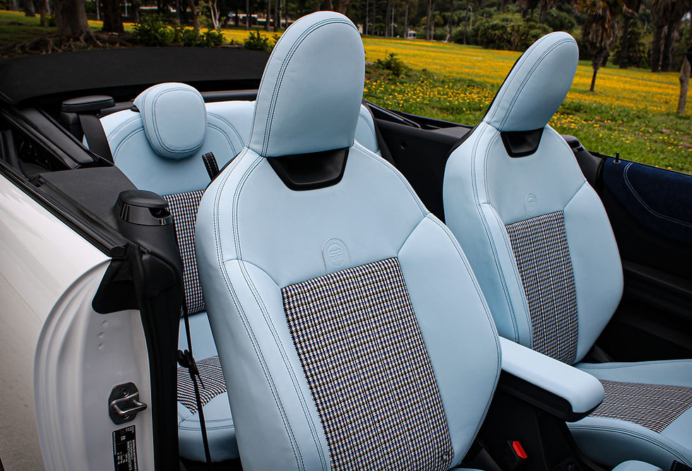 Thumbnail: MINI JCW Cabrio Custom interior Pepita / Charlesblue