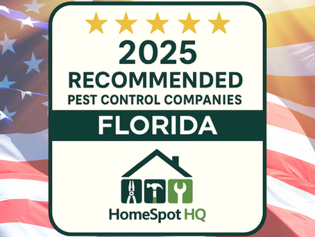 Recognized as One of the Best Pest Management Companies in Florida: Patriot Pest Management
