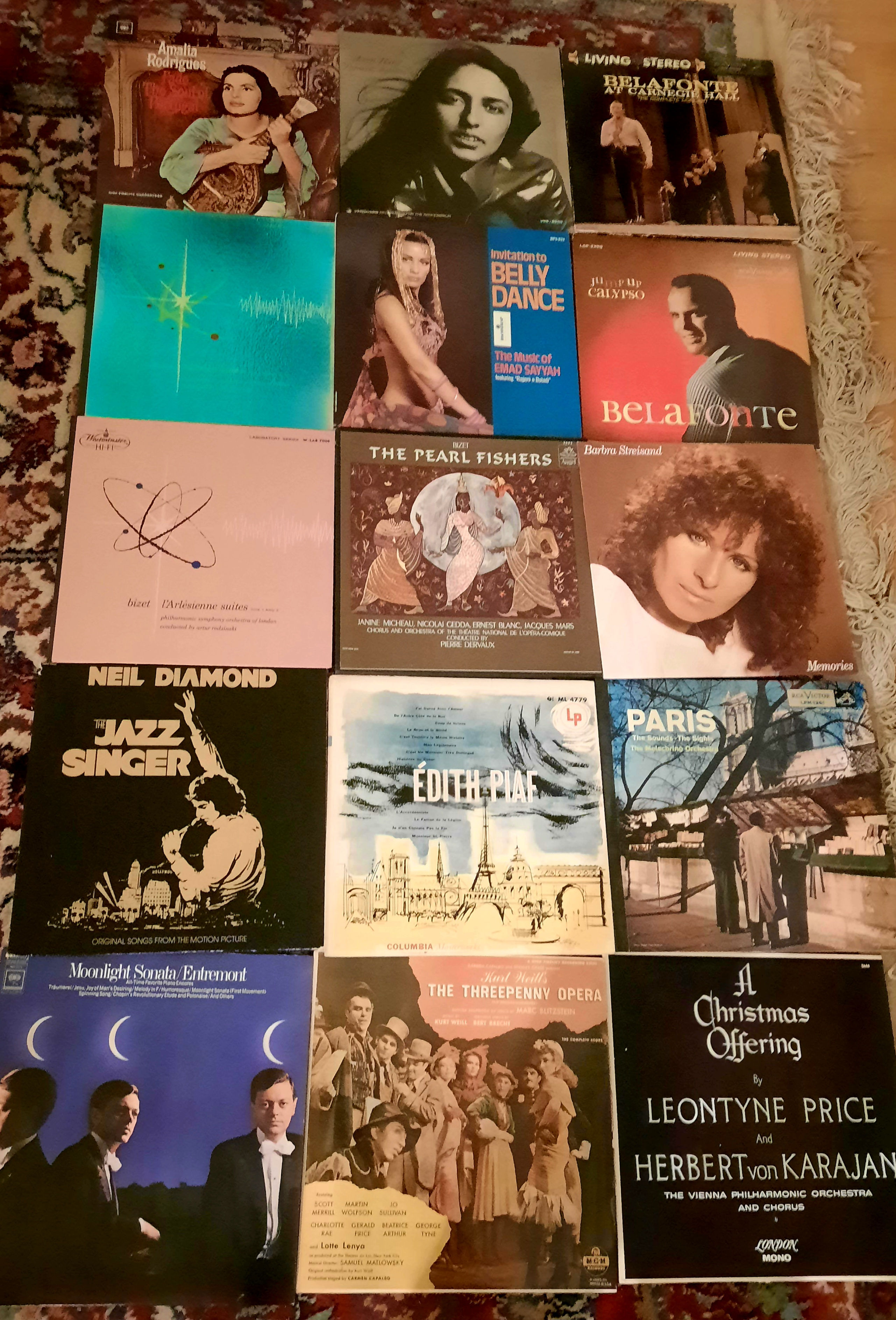COLLECTION OF 100 discs, 33 TOURS, VARIED ARTISTS