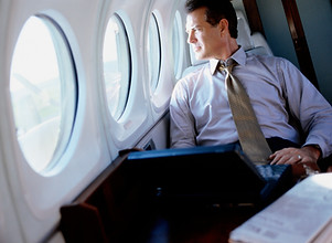 sitting on plane