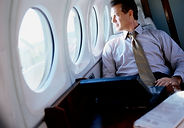 sitting on plane