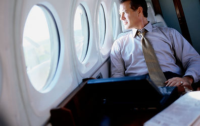 sitting on plane
