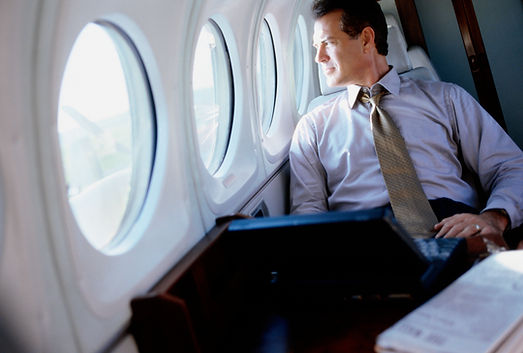 sitting on plane