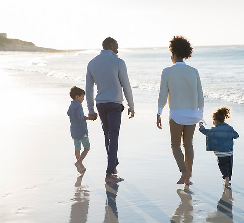 Family at a Beach